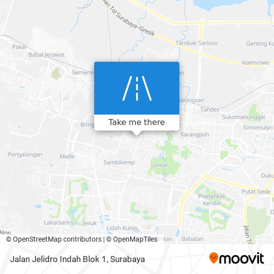 Jalan Jelidro Indah Blok 1 map