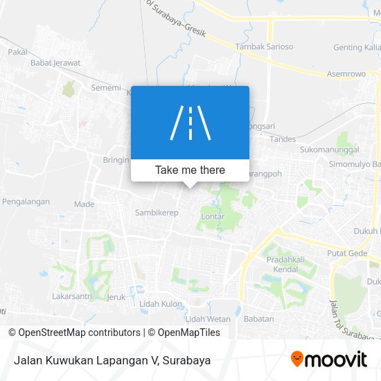 Jalan Kuwukan Lapangan V map