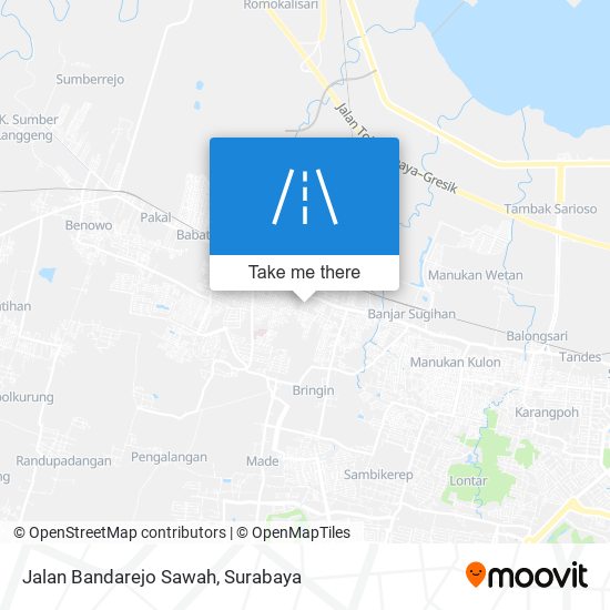 Jalan Bandarejo Sawah map