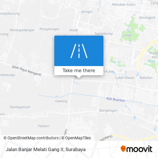 Jalan Banjar Melati Gang II map