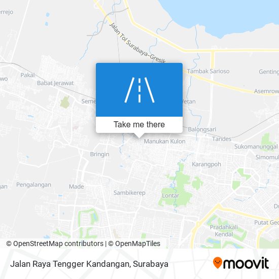 Jalan Raya Tengger Kandangan map