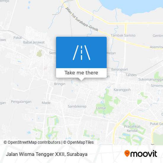 Jalan Wisma Tengger XXII map