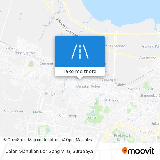 Jalan Manukan Lor Gang VI G map