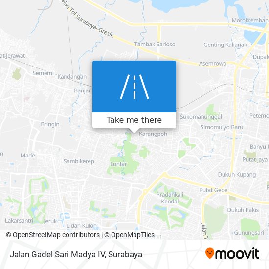 Jalan Gadel Sari Madya IV map