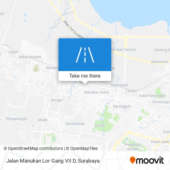 Jalan Manukan Lor Gang VII D map