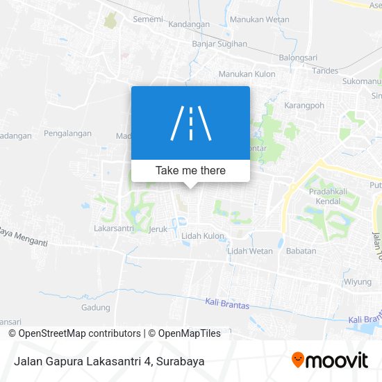 Jalan Gapura Lakasantri 4 map