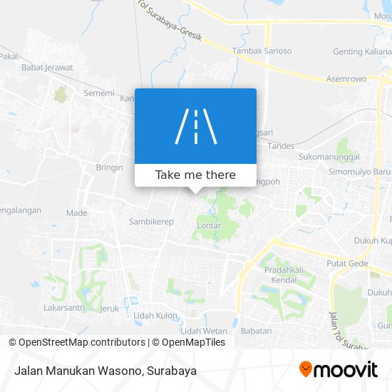 Jalan Manukan Wasono map