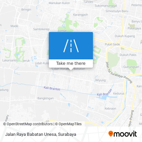 Jalan Raya Babatan Unesa map