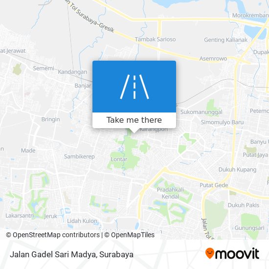 Jalan Gadel Sari Madya map
