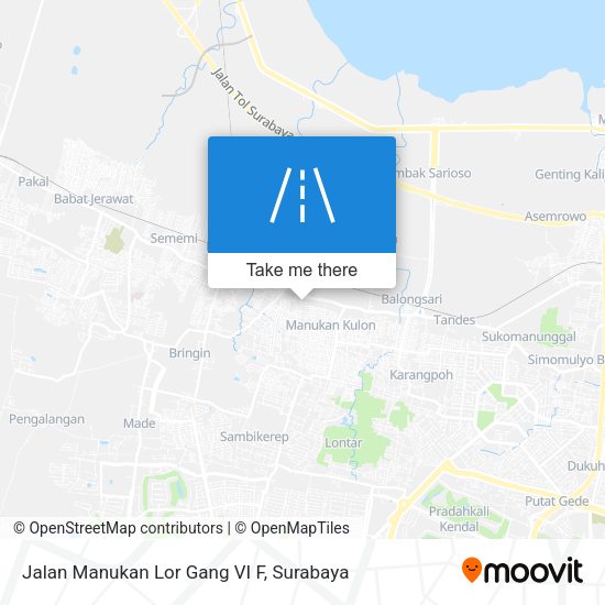 Jalan Manukan Lor Gang VI F map