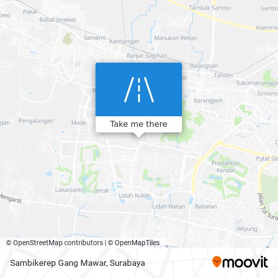 Sambikerep Gang Mawar map
