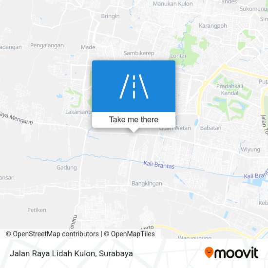 Jalan Raya Lidah Kulon map