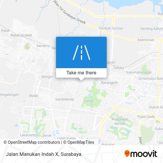 Jalan Manukan Indah X map