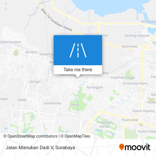 Jalan Manukan Dadi V map