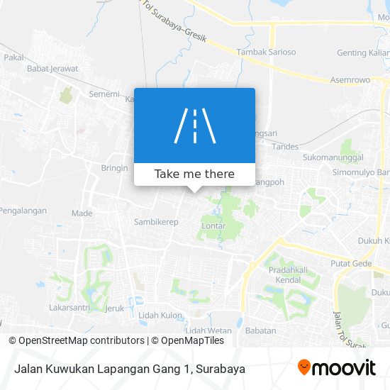 Jalan Kuwukan Lapangan Gang 1 map