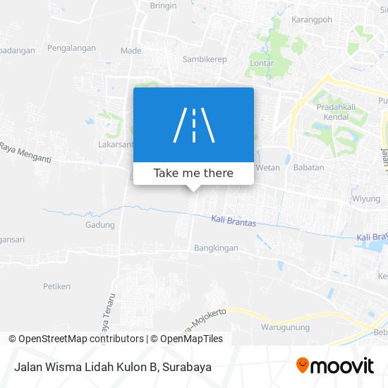 Jalan Wisma Lidah Kulon B map