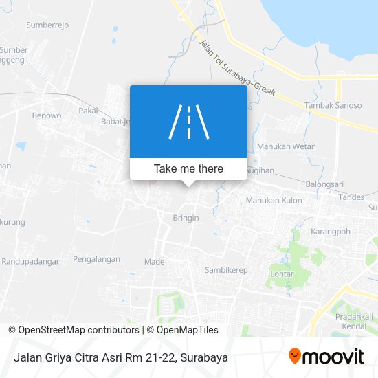 Jalan Griya Citra Asri Rm 21-22 map