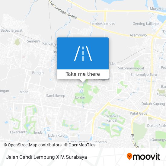 Jalan Candi Lempung XIV map