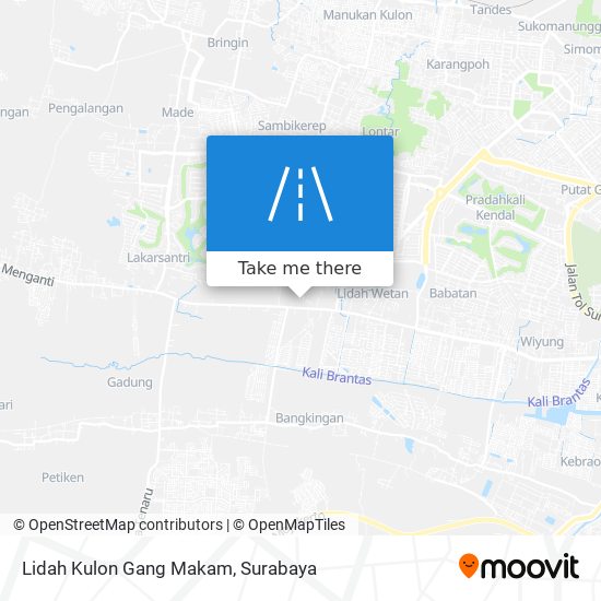 Lidah Kulon Gang Makam map