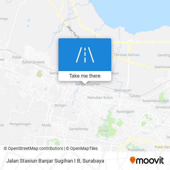 Jalan Stasiun Banjar Sugihan I B map