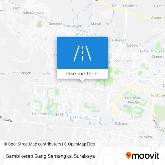 Sambikerep Gang Semangka map