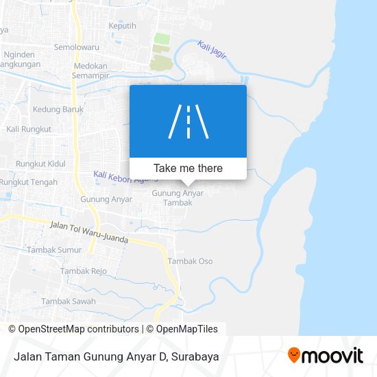 Jalan Taman Gunung Anyar D map