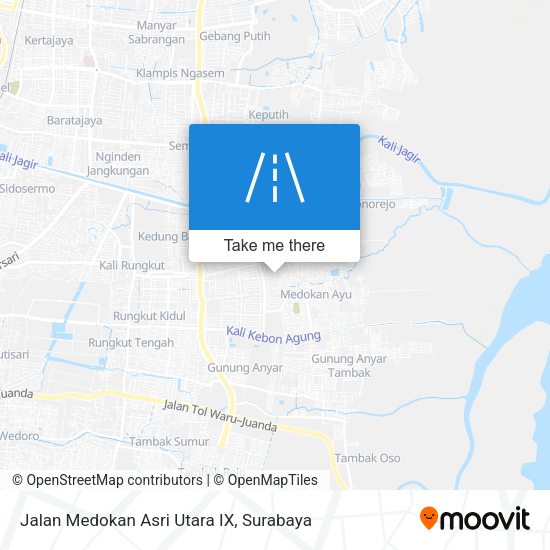 Jalan Medokan Asri Utara IX map