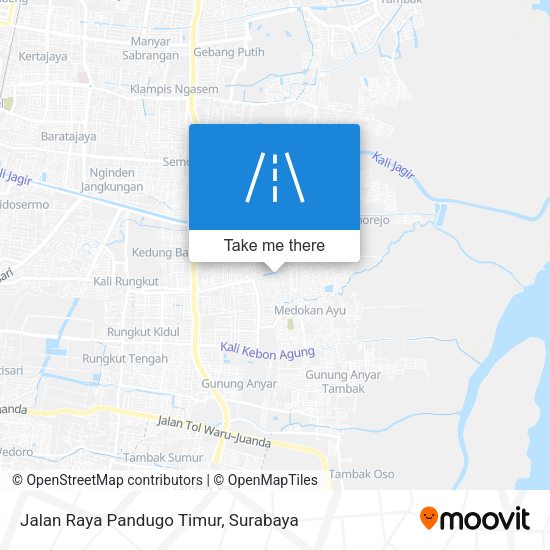 Jalan Raya Pandugo Timur map