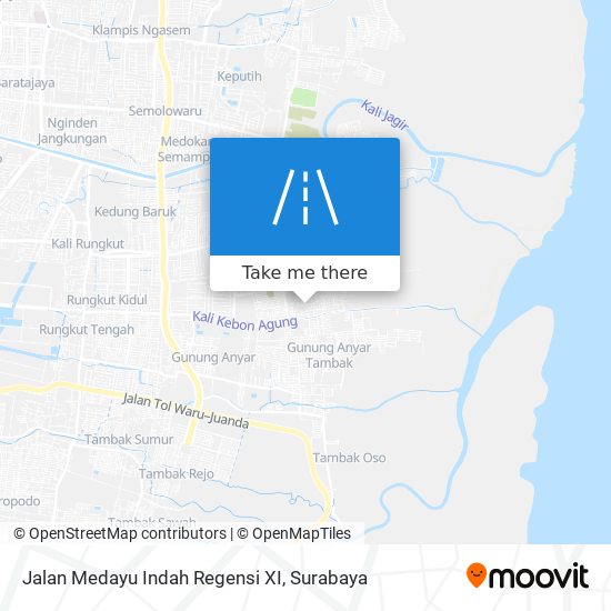 Jalan Medayu Indah Regensi XI map