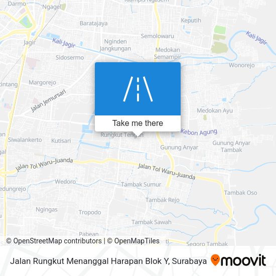 Jalan Rungkut Menanggal Harapan Blok Y map