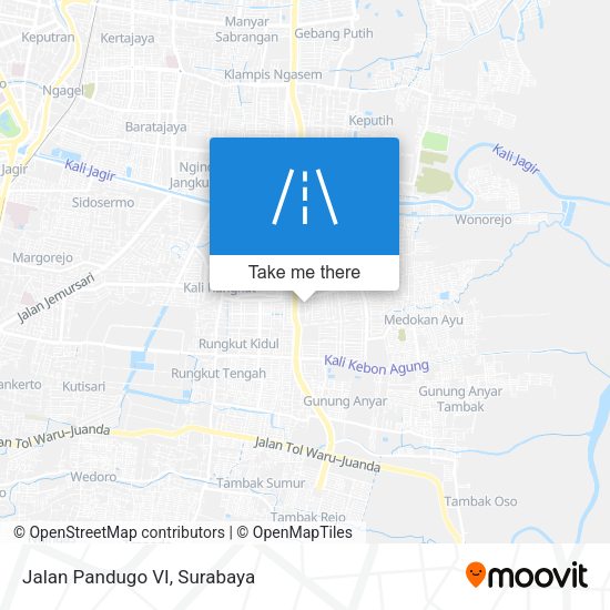 Jalan Pandugo VI map