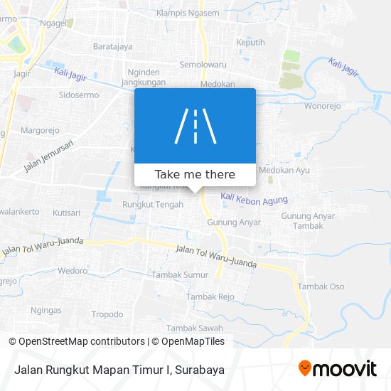 Jalan Rungkut Mapan Timur I map