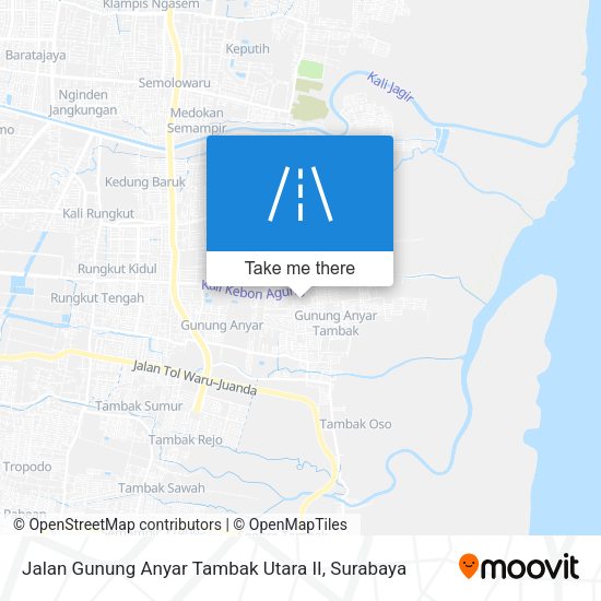 Jalan Gunung Anyar Tambak Utara II map