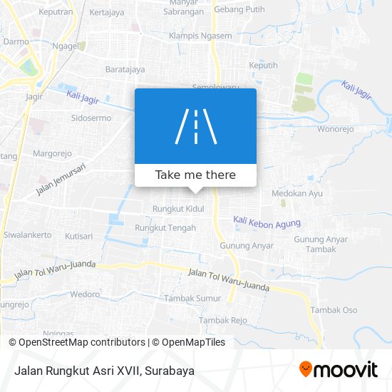 Jalan Rungkut Asri XVII map