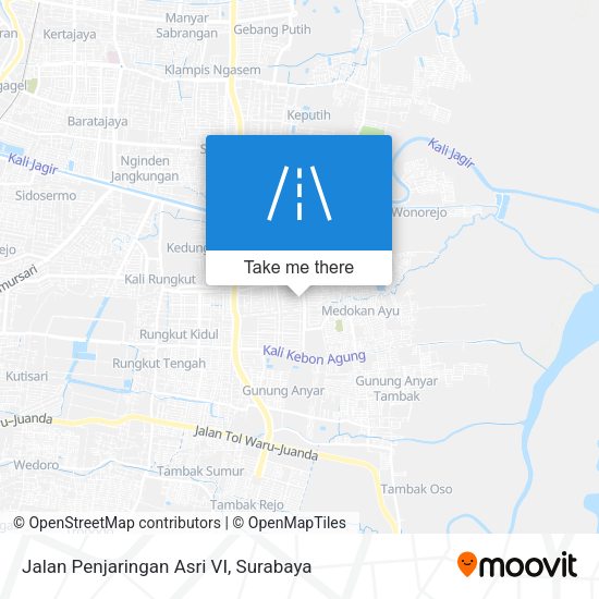 Jalan Penjaringan Asri VI map