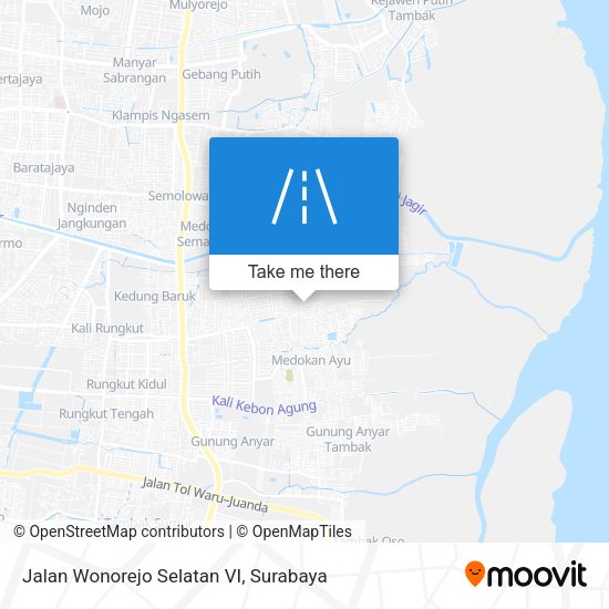 Jalan Wonorejo Selatan VI map