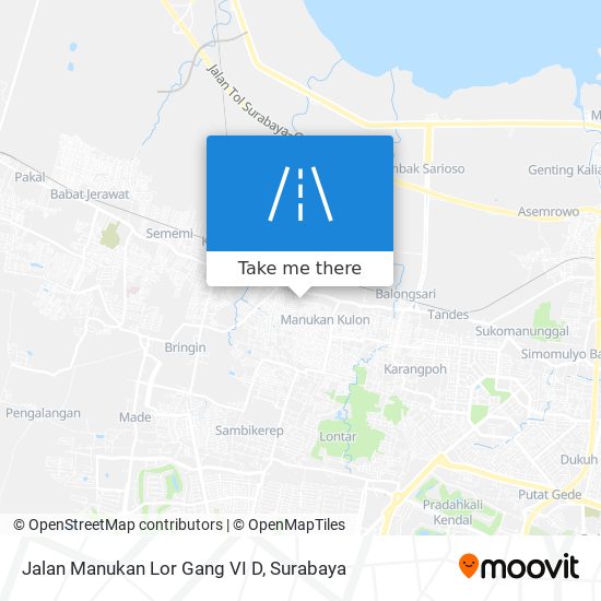 Jalan Manukan Lor Gang VI D map