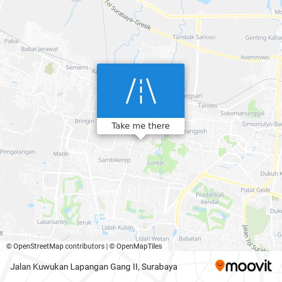 Jalan Kuwukan Lapangan Gang II map