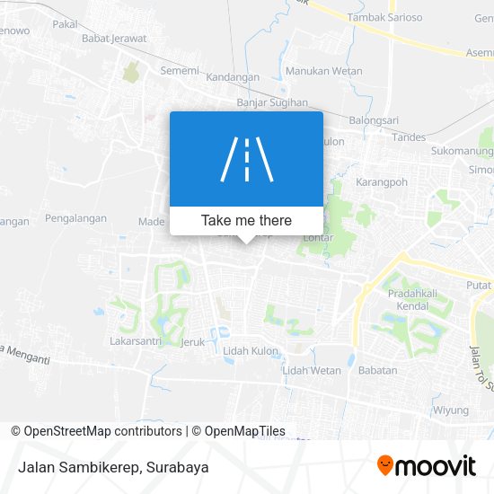 Jalan Sambikerep map