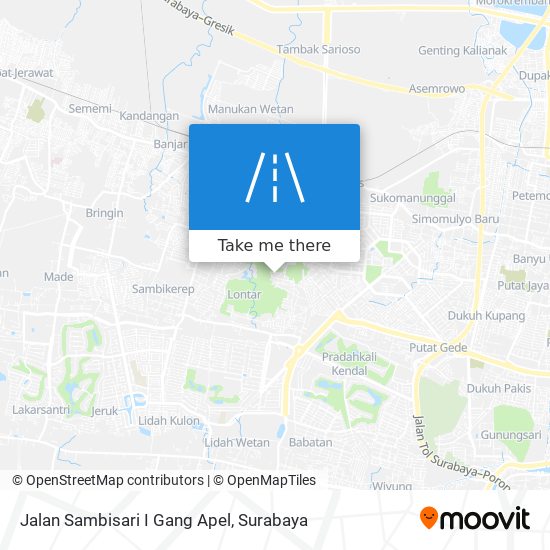 Jalan Sambisari I Gang Apel map