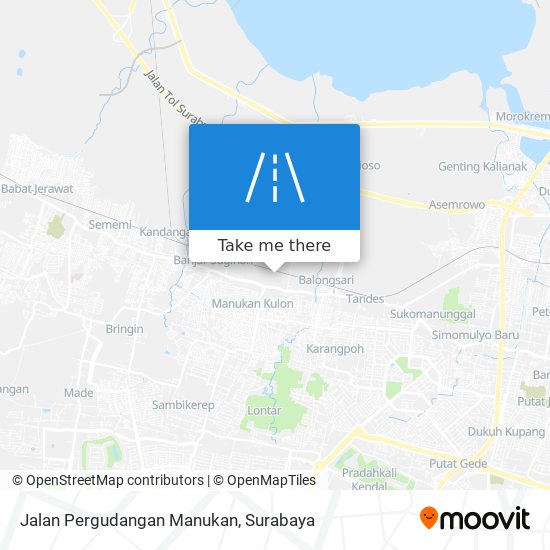 Jalan Pergudangan Manukan map