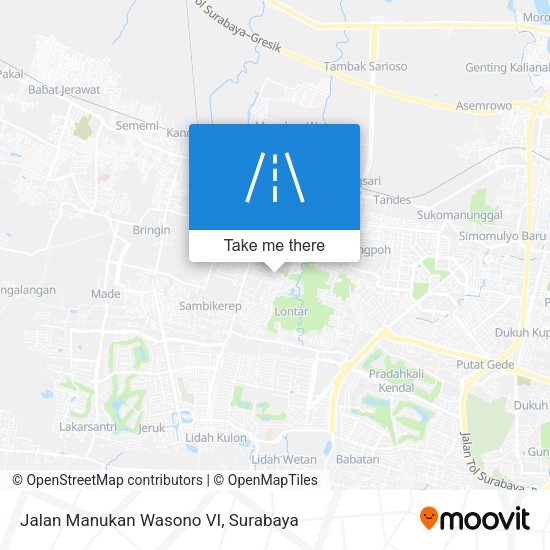 Jalan Manukan Wasono VI map