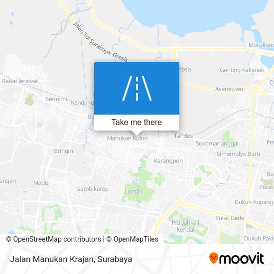 Jalan Manukan Krajan map
