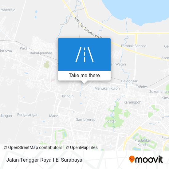 Jalan Tengger Raya I E map