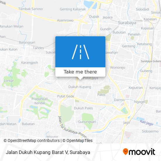 Jalan Dukuh Kupang Barat V map
