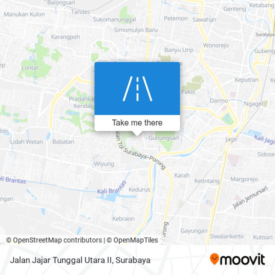 Jalan Jajar Tunggal Utara II map