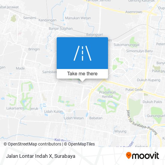 Jalan Lontar Indah X map