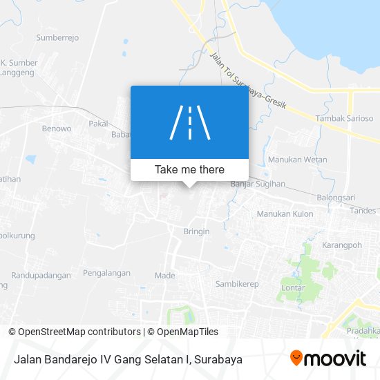 Jalan Bandarejo IV Gang Selatan I map