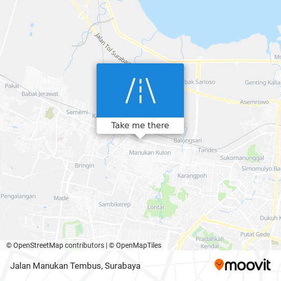 Jalan Manukan Tembus map