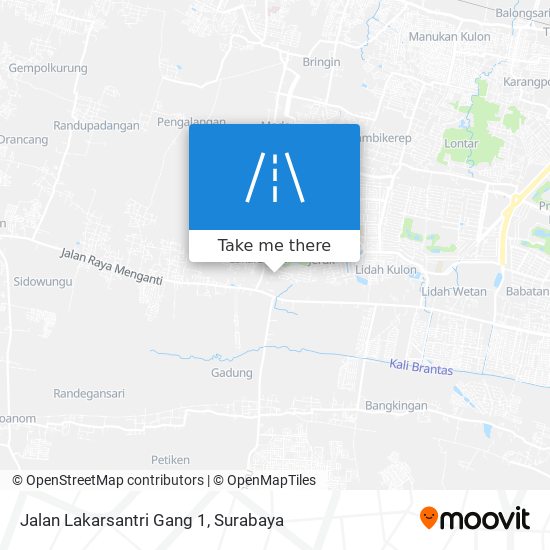 Jalan Lakarsantri Gang 1 map